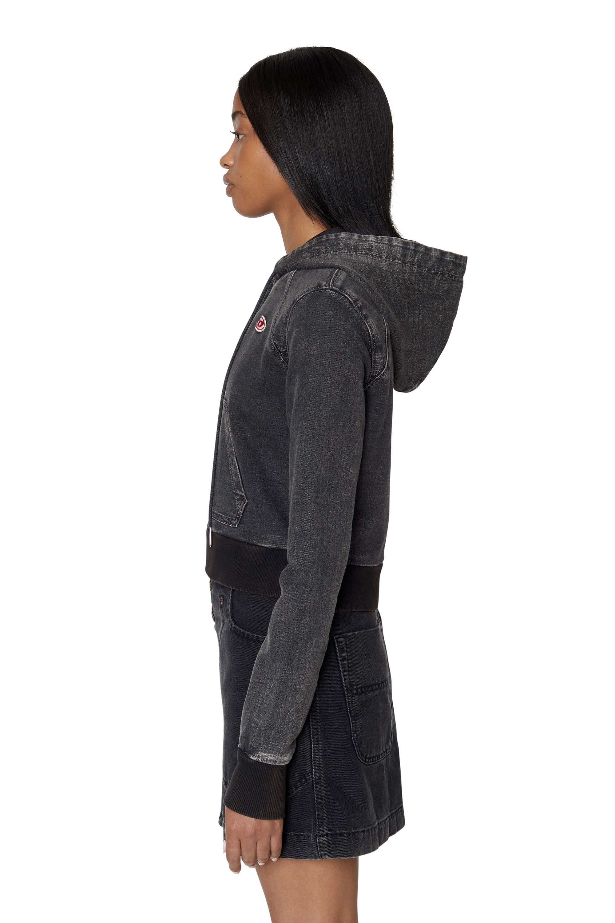 D-ANGY TRACK DENIM HOODIE - 6