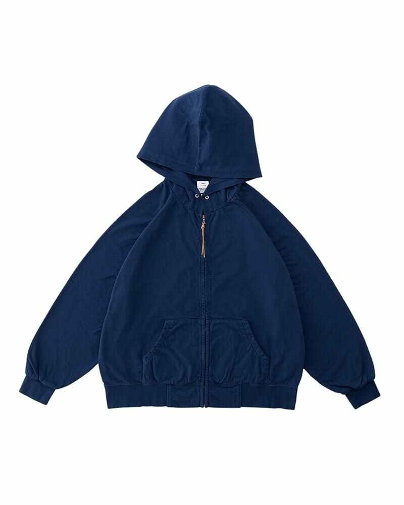 JW HOODIE F.Z. RUMPLED NAVY - 1