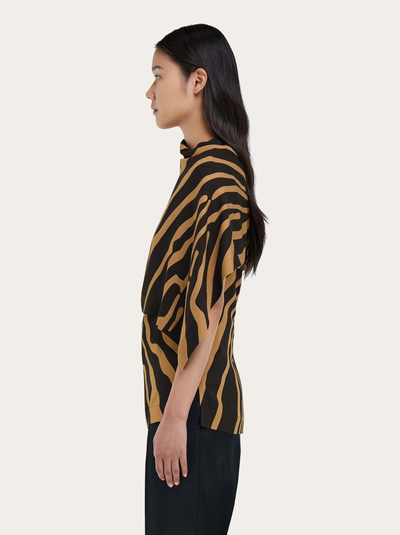 Sleeveless animal print top 3