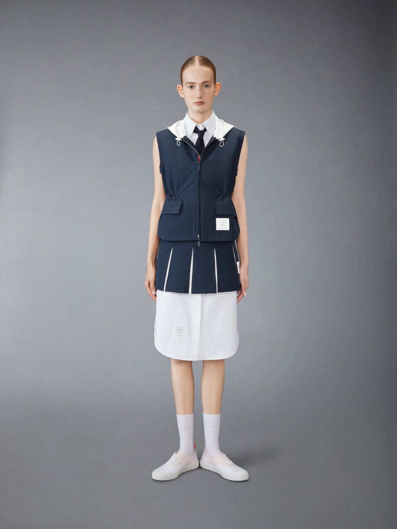 Ripstop Box Pleat Mini Skirt 5