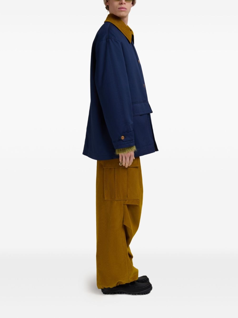button-up coat - 3