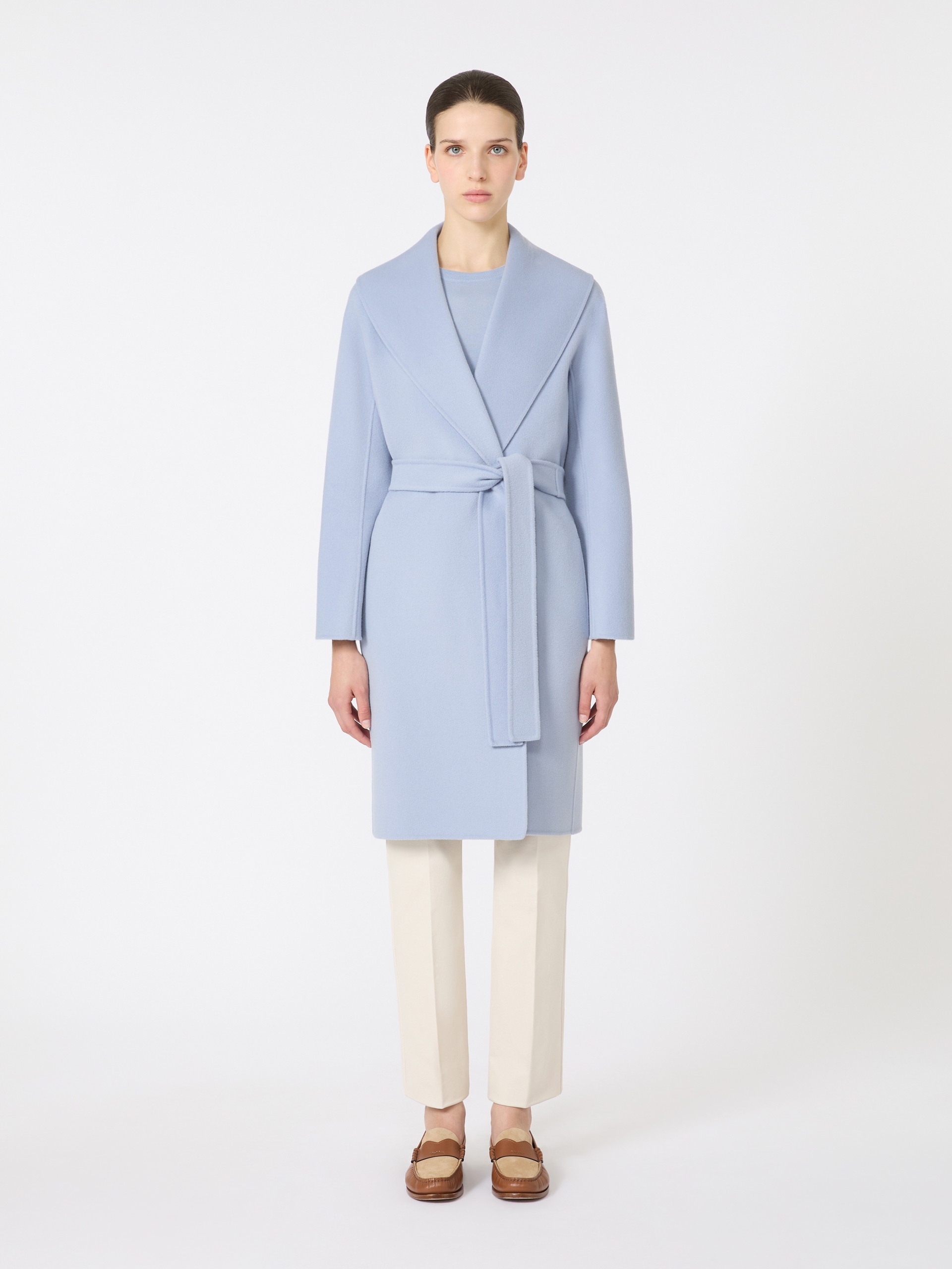MESSI Double-faced wool robe coat - 3