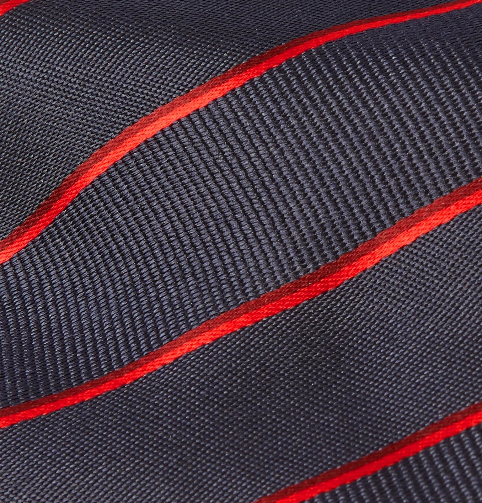 7cm Striped Silk Tie - 3