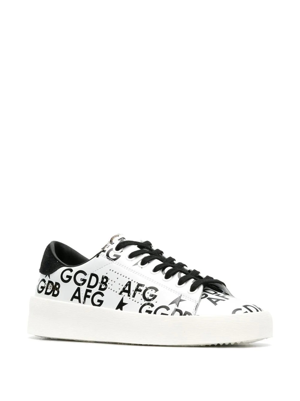 printed logo sneakers - 2