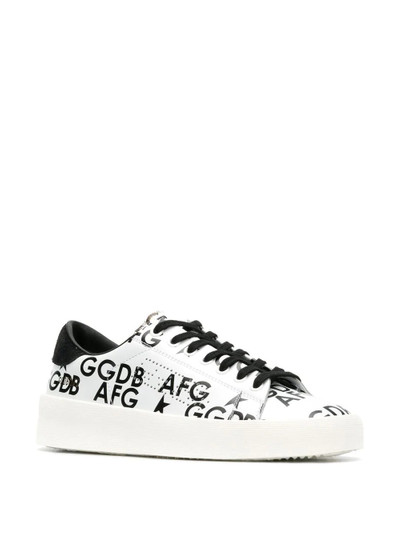 Golden Goose printed logo sneakers outlook