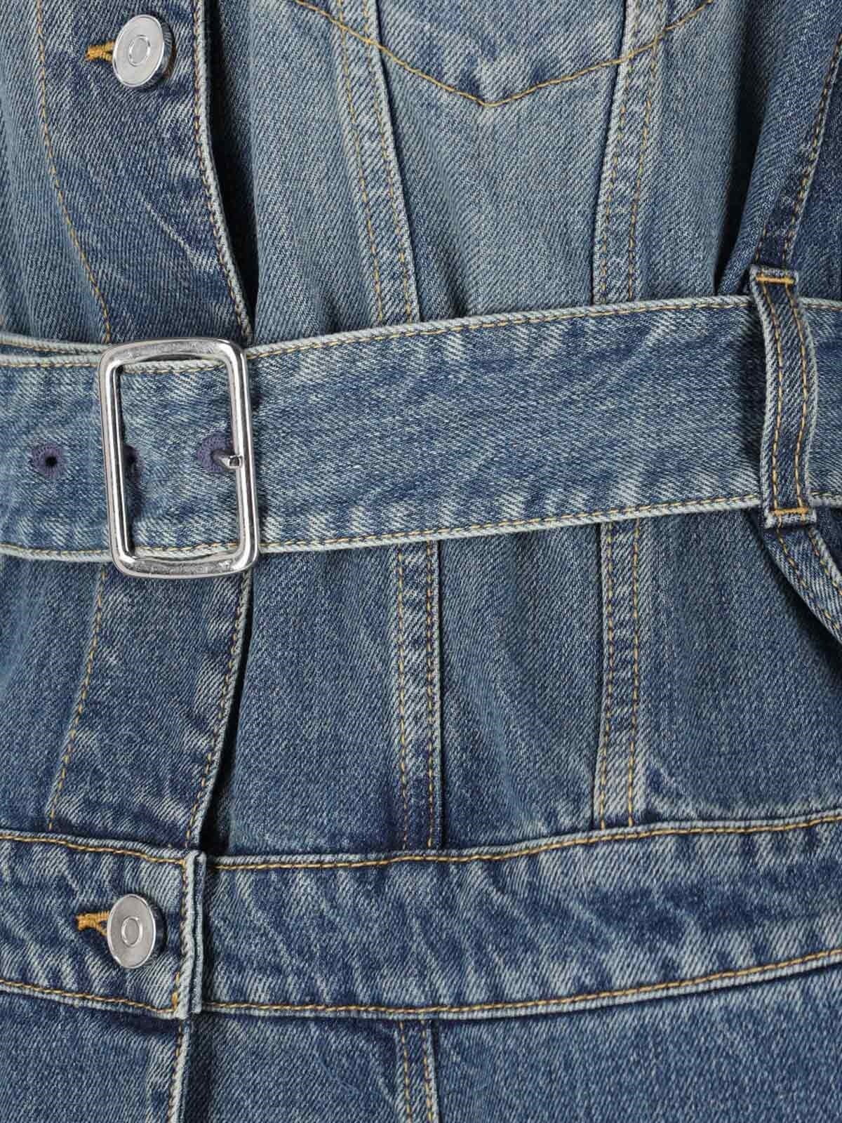 DENIM BELTED JACKET - 3