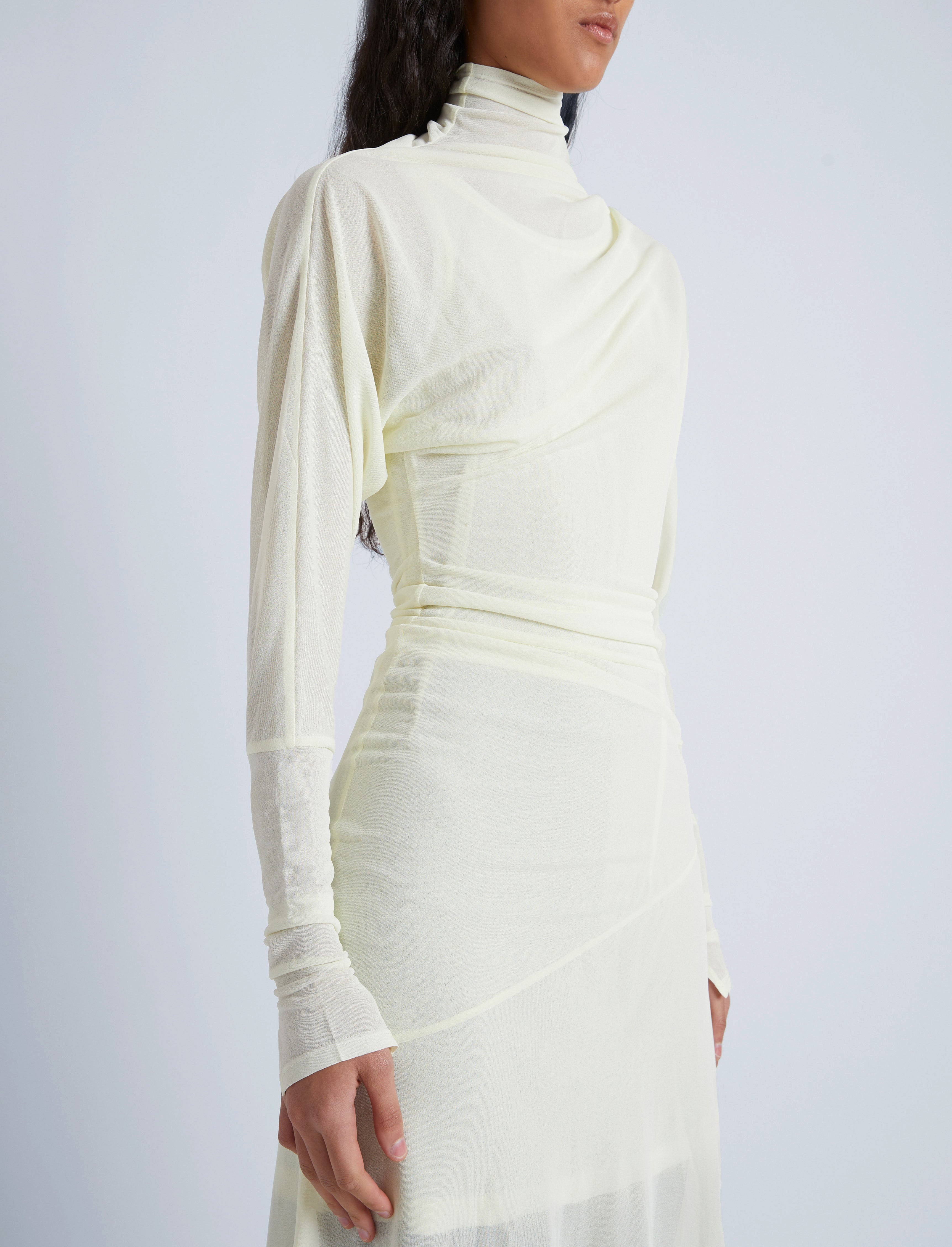 Paula Dress in Sheer Crepe Jersey - 5
