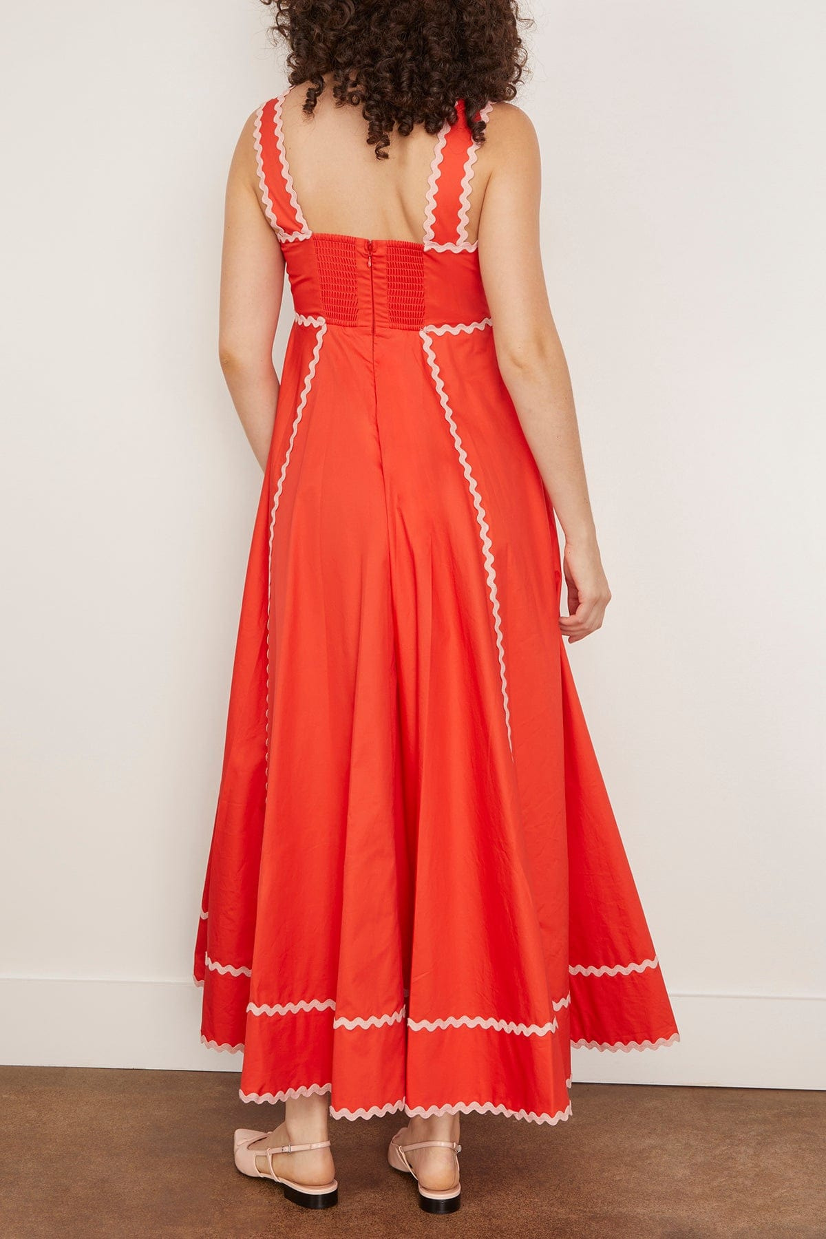 Contessa Summer Dress in Tomato - 4