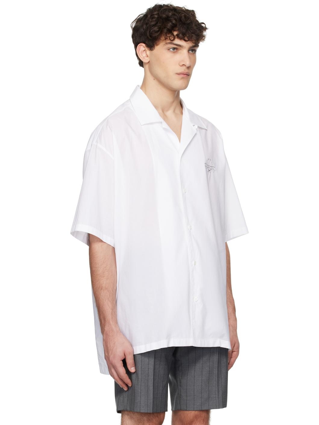 White Laurel Crown Emblem Shirt - 2