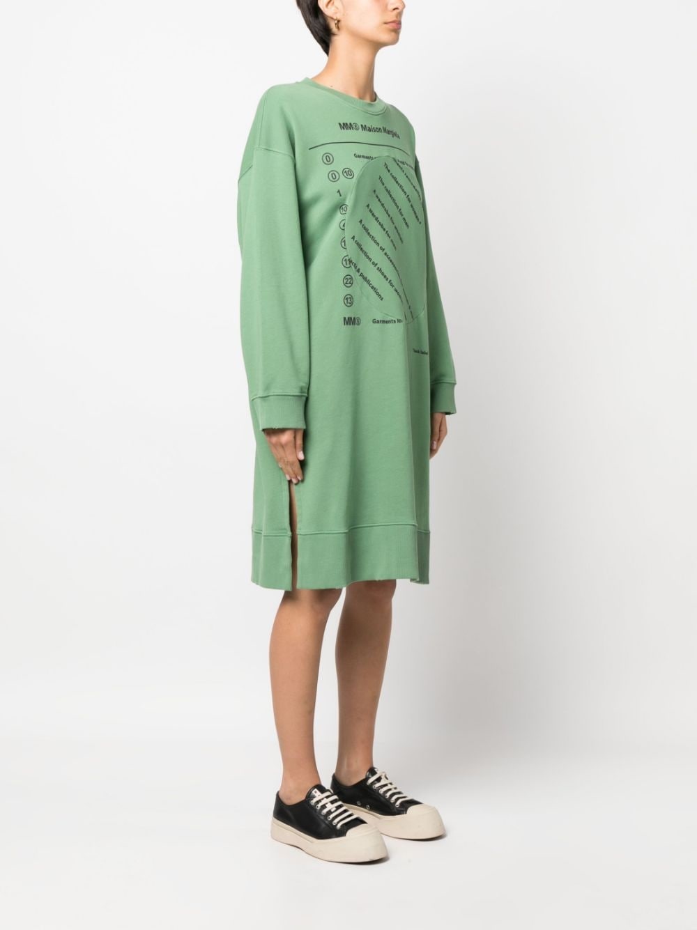 graphic-print sweatshirt dress - 3