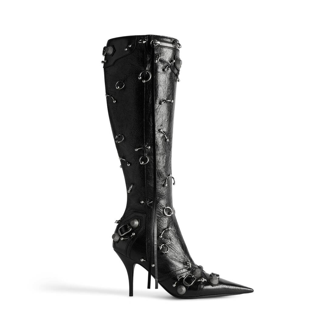 Women's Cagole 90mm Boot With Piercings  in Black - 1