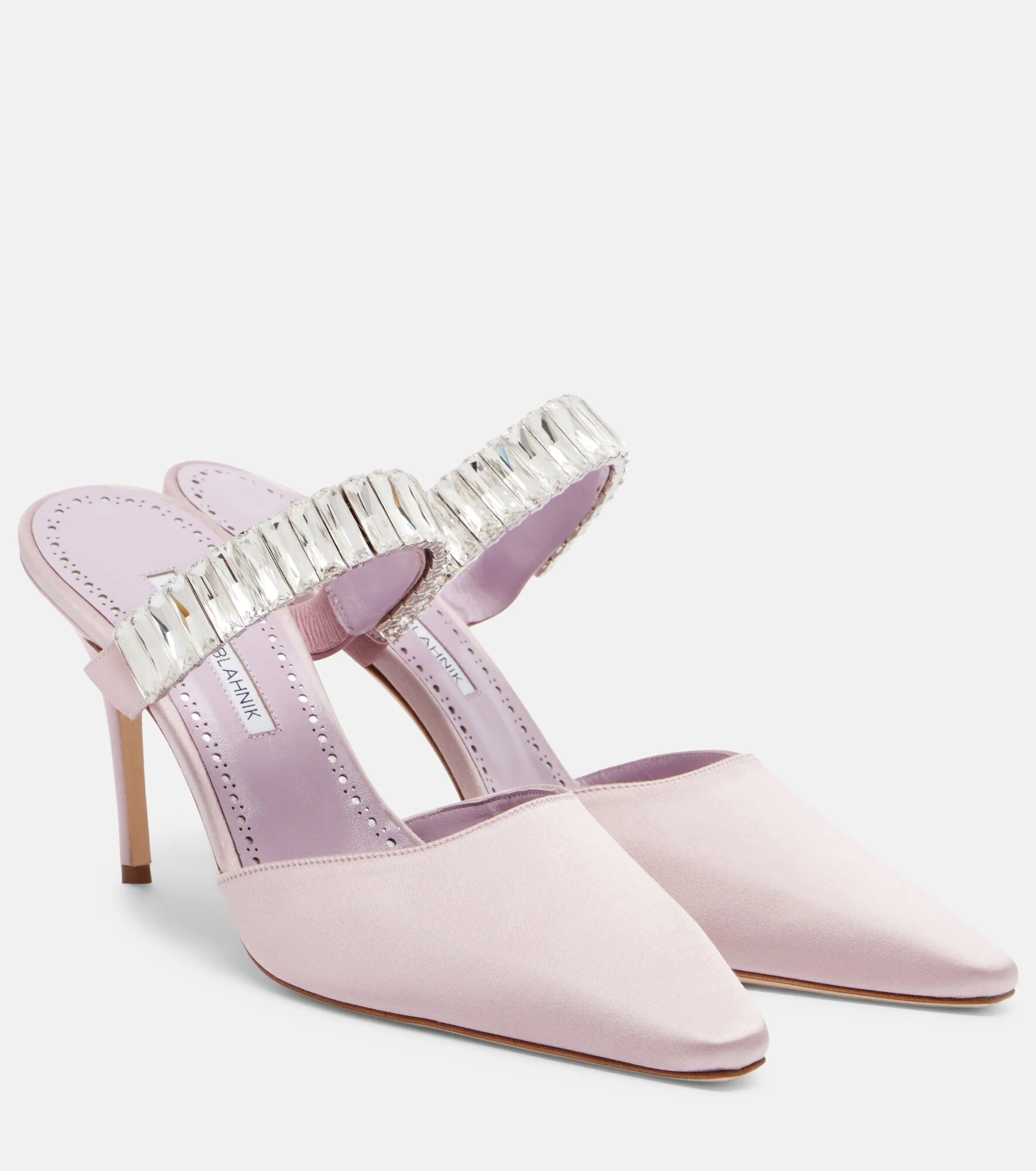 Zumbon embellished satin mules - 1