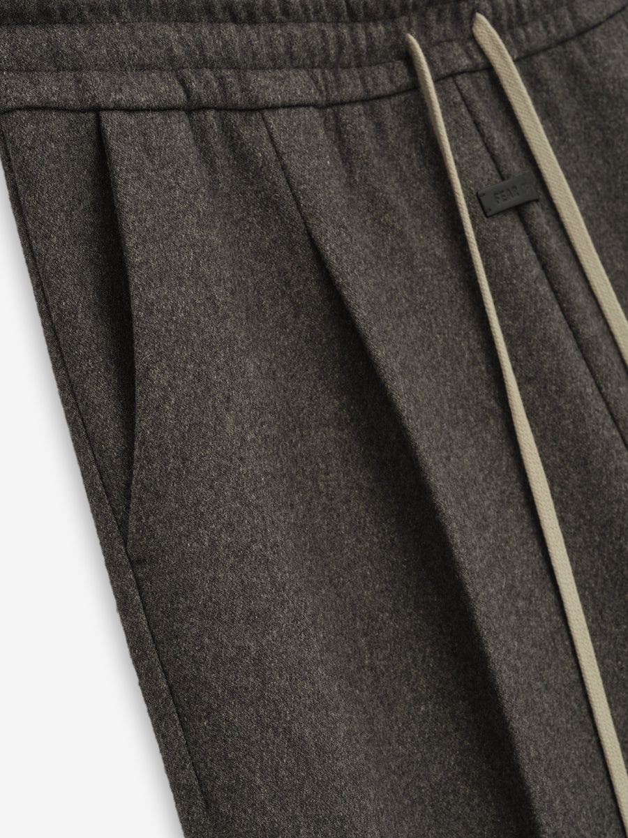 Military Wool Wide Leg Pants - 3