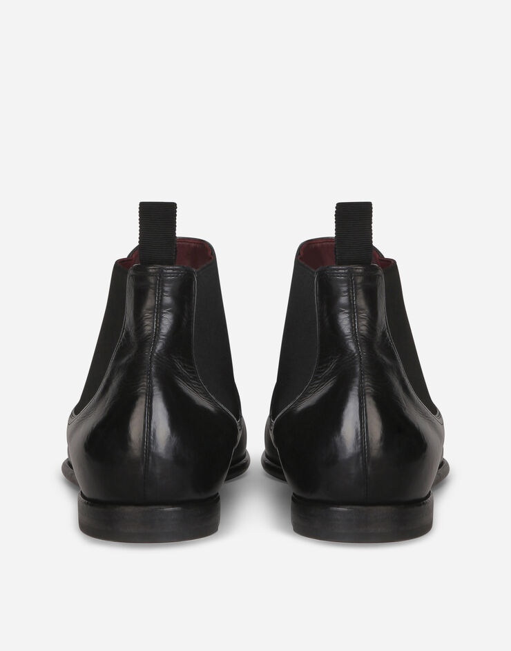 Vintage-effect calfskin chelsea boots - 3