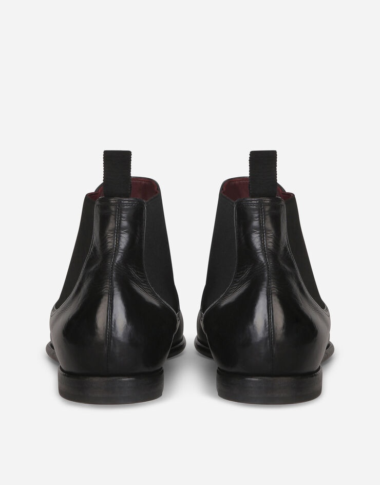 Vintage-effect calfskin chelsea boots - 3