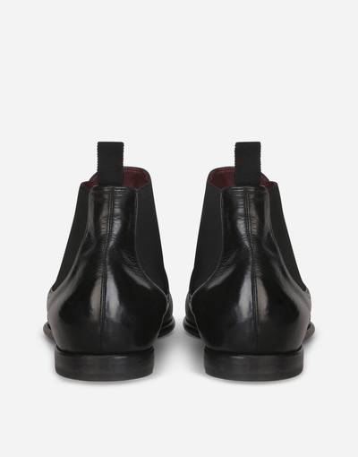 Dolce & Gabbana Vintage-effect calfskin chelsea boots outlook
