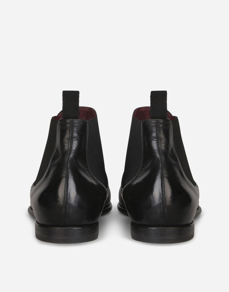 Dolce & Gabbana Vintage-effect calfskin chelsea boots outlook