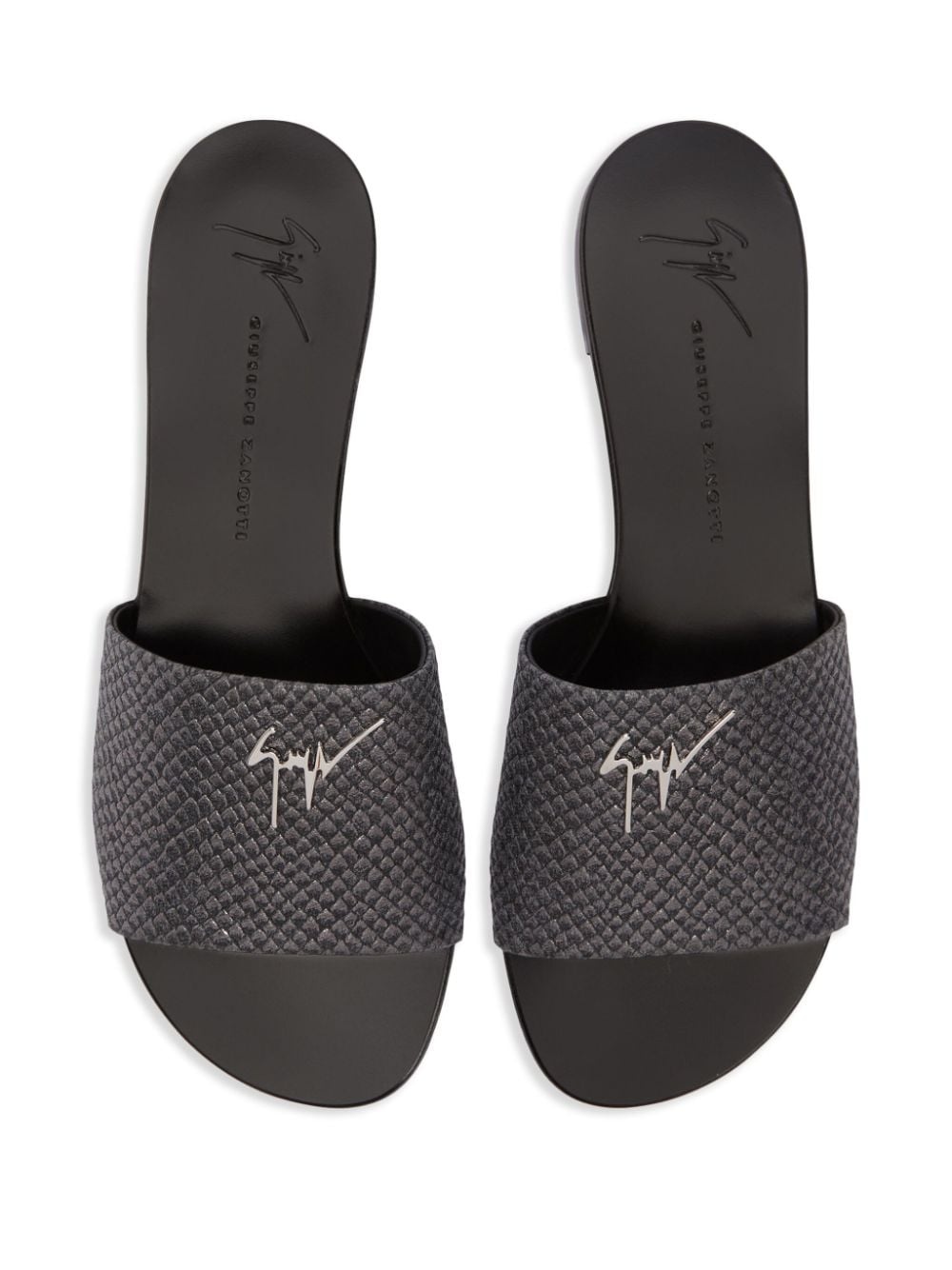 Shirley leather slides - 4