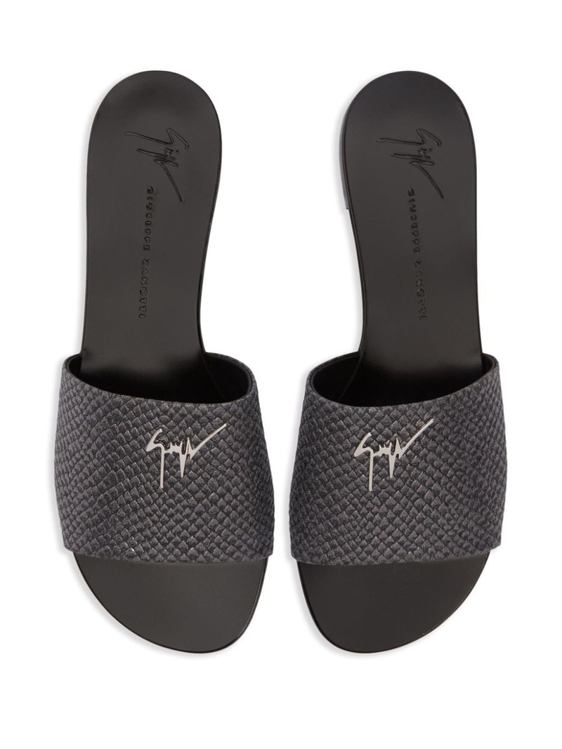 Shirley leather slides 4