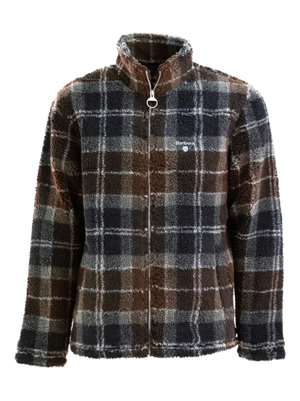 tartan check-patterm jacket - 1