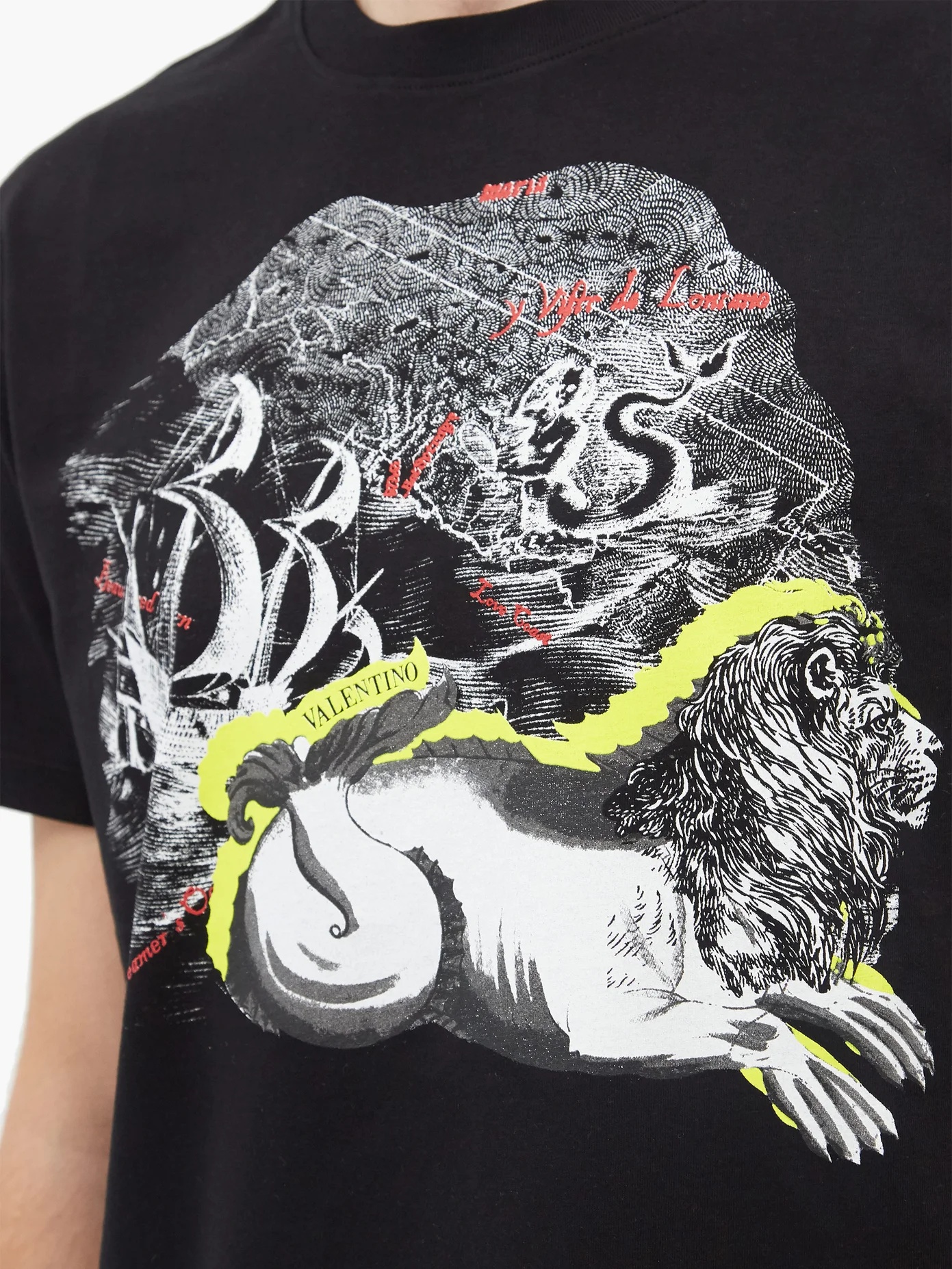 Lion-print cotton-jersey T-shirt - 3