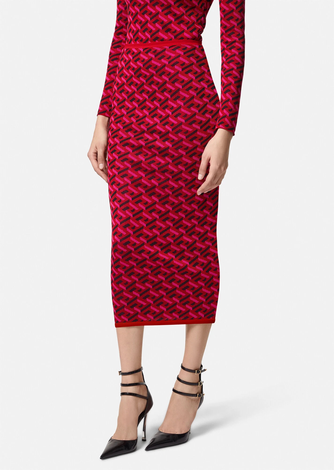La Greca Jacquard Midi Skirt - 3