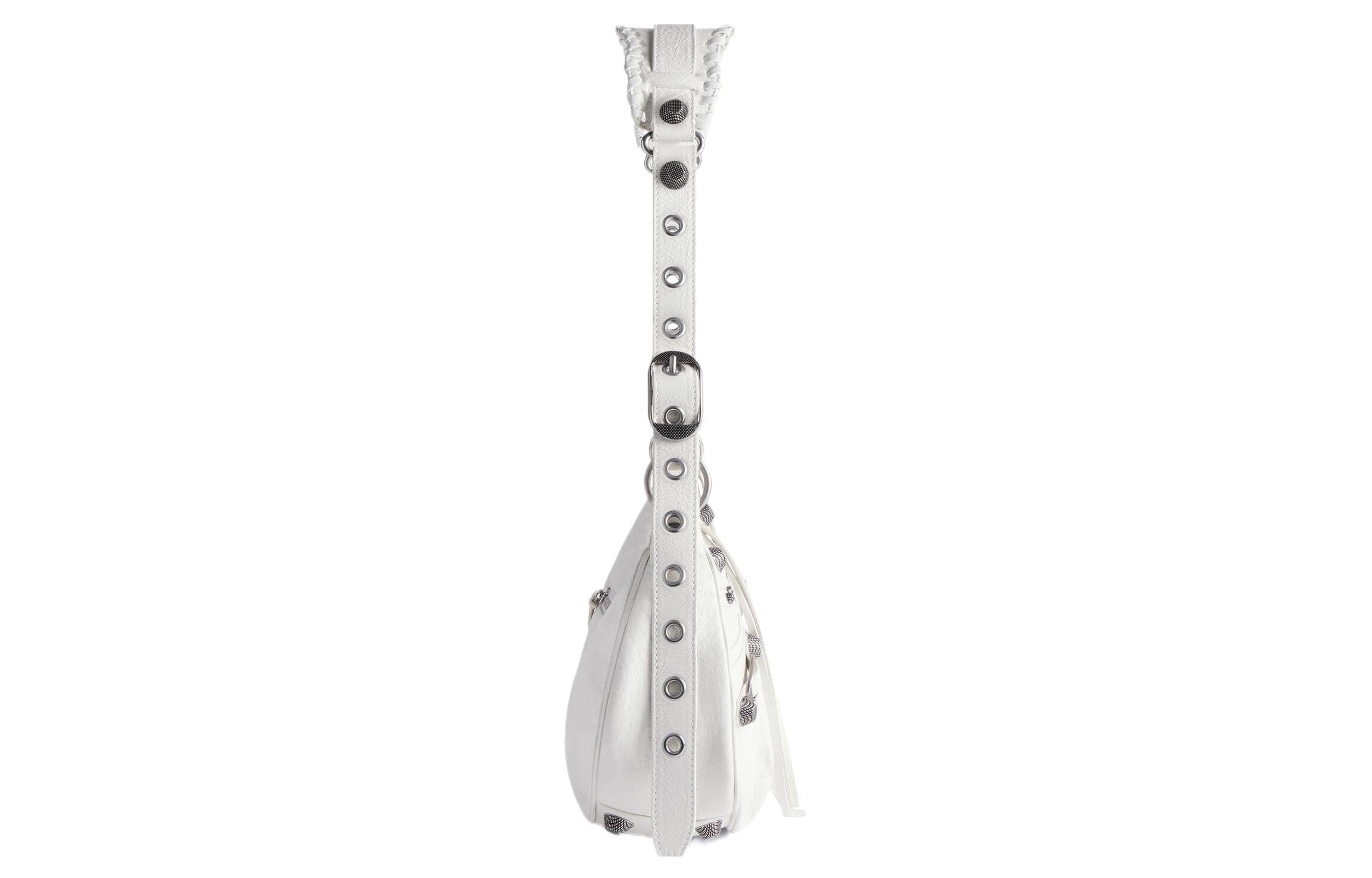 (WMNS) Balenciaga Le Cagole Small Shoulder Bag 'White' 6713071VG9Y9104 - 3