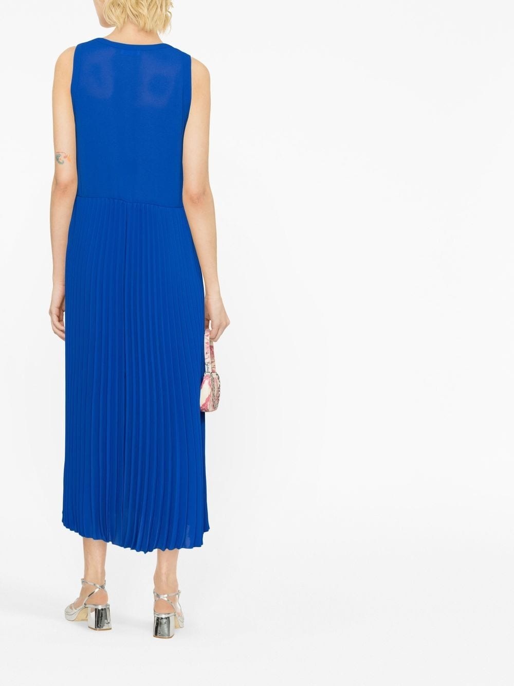 pleated-effect maxi dress - 4