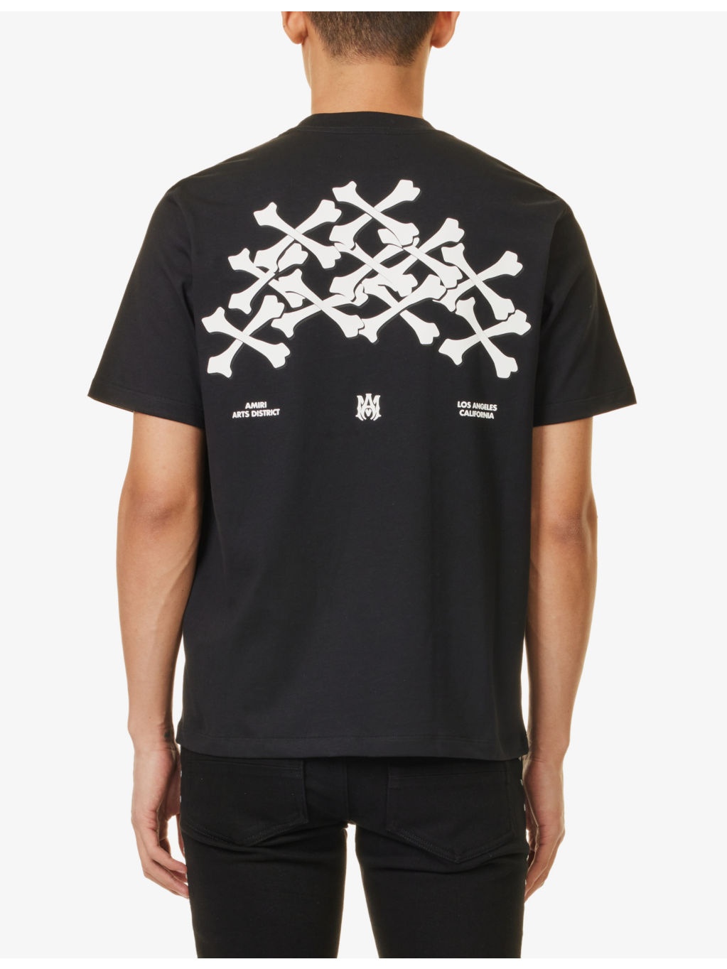 Bones Stacked short-sleeve cotton-jersey T-shirt - 4