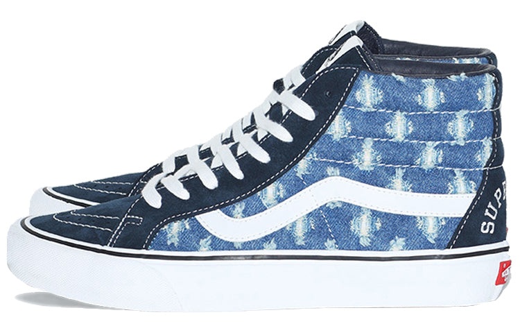 Vans Supreme x SK8-HI 'Blue Hole Punch Denim' VN0A38Z32DD - 3