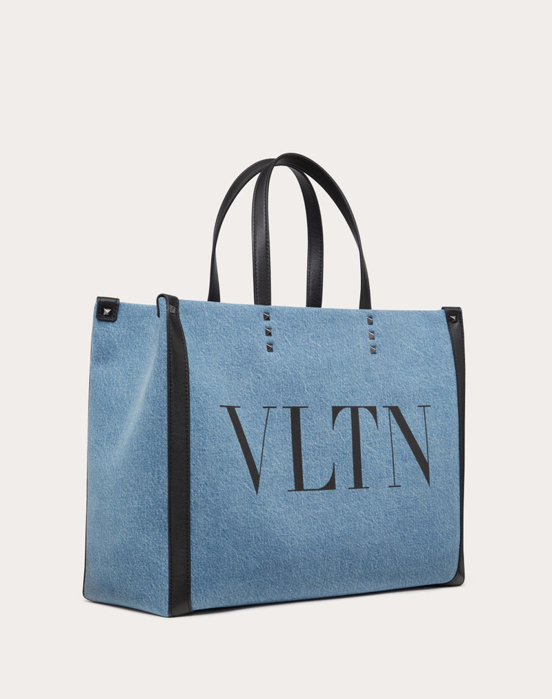 MEDIUM VLTN DENIM SHOPPER 2