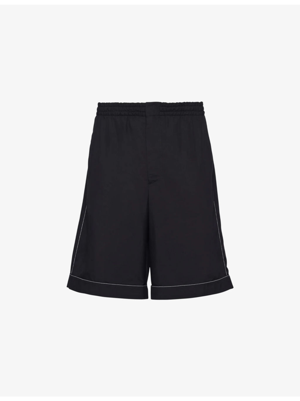 Bermuda brand-logo silk shorts - 1