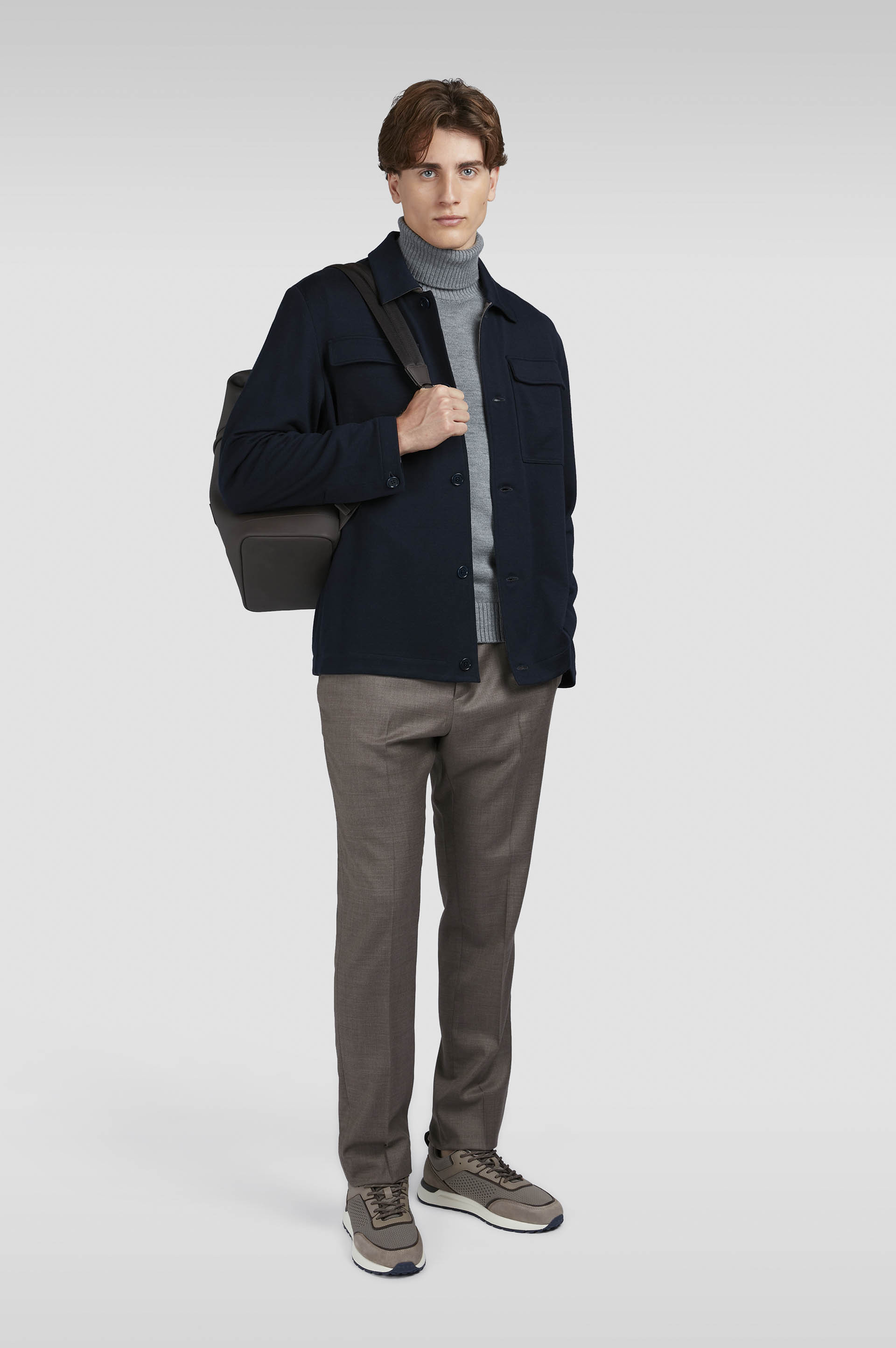 MERINO EXTRAFINE WOOL OVERSHIRT - 2