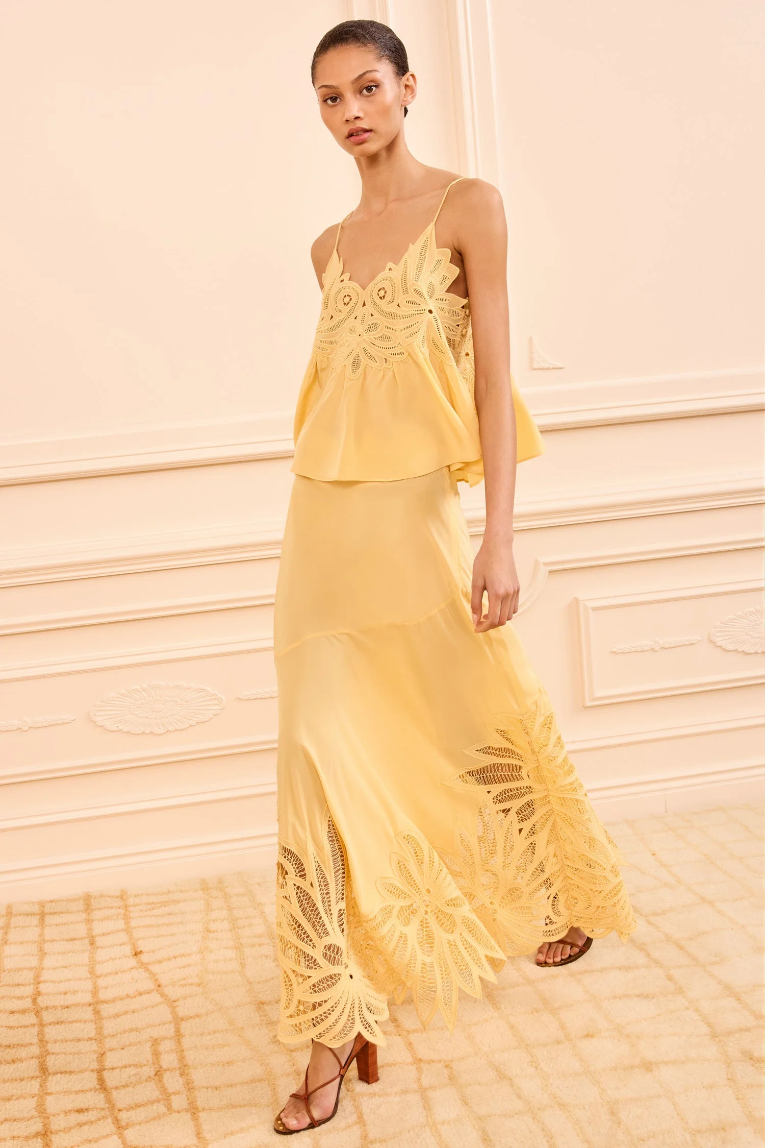 Oona Lace Applique Skirt - 1