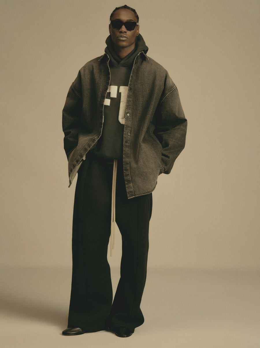 Snap Front Denim Overshirt - 5