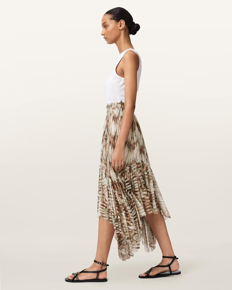 DANAE ASYMMETRIC TIERED MIDI SKIRT 4
