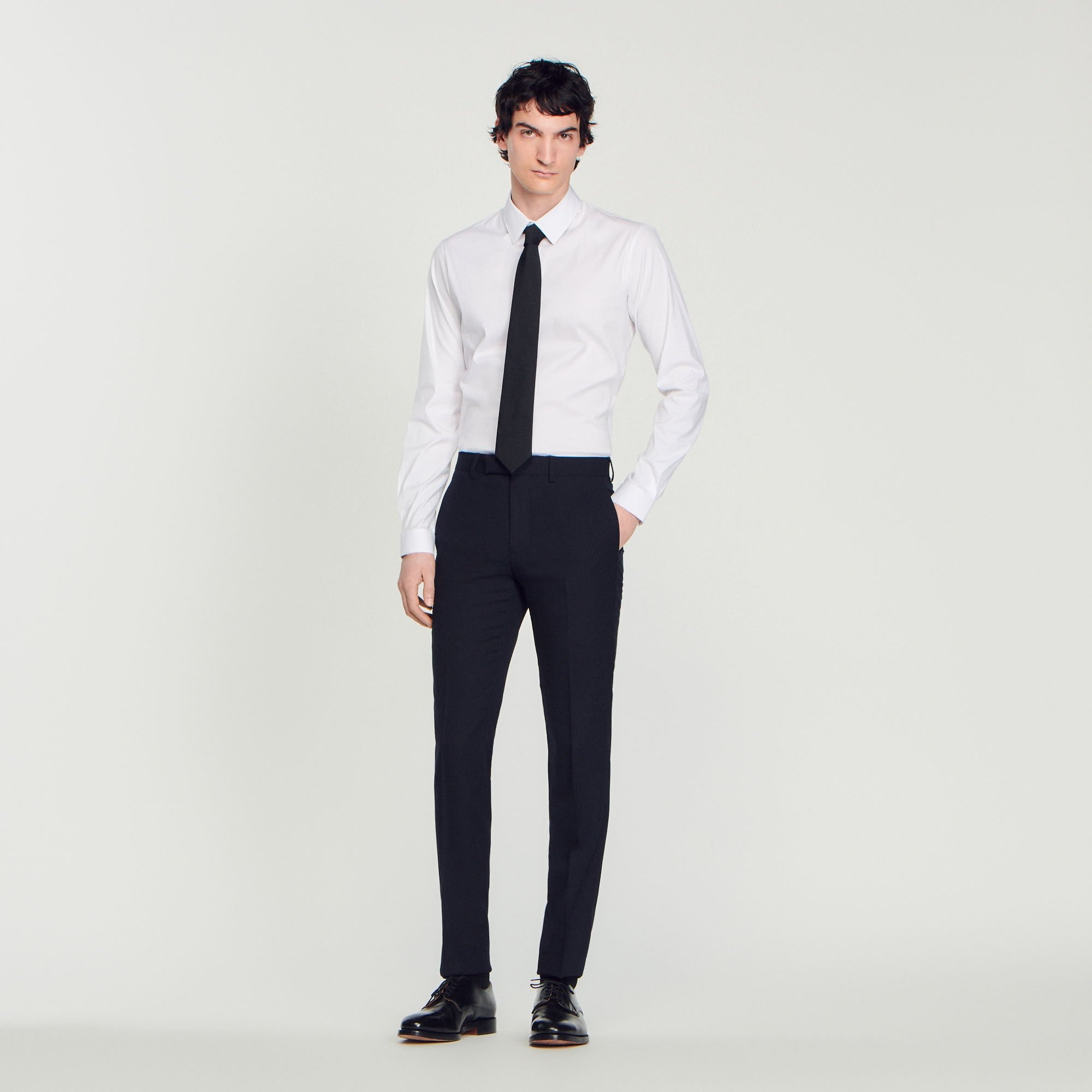 WOOL SUIT PANTS - 2