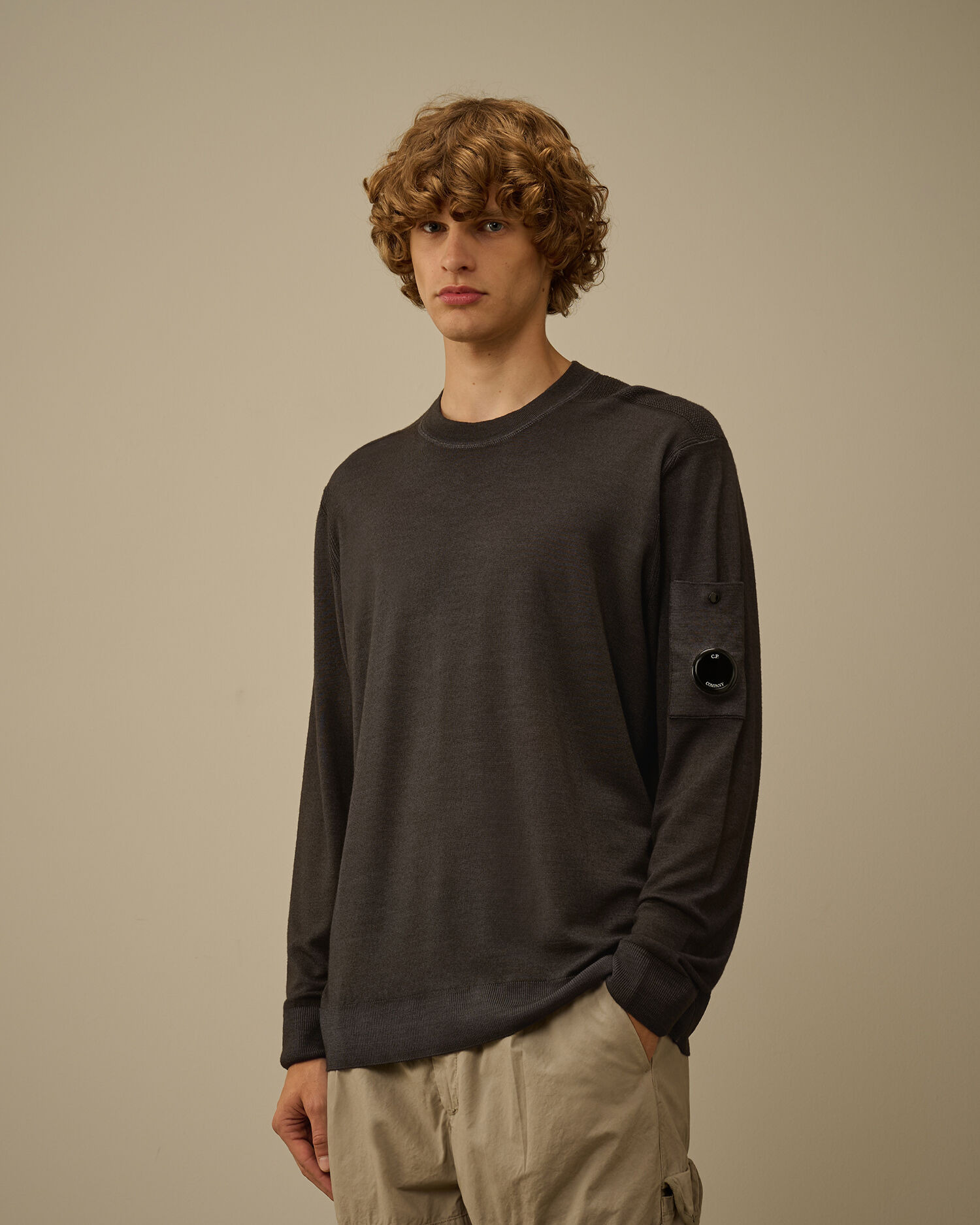 Merino Wool Crewneck Lens Sweater - 3