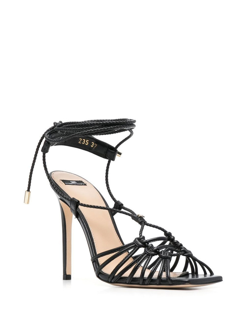 ELISABETTA FRANCHI chain-detail open-toe sandals outlook