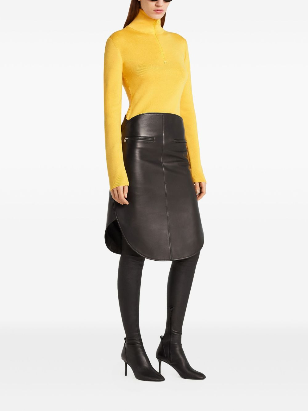 high-neck long-sleeve T-shirt - 3