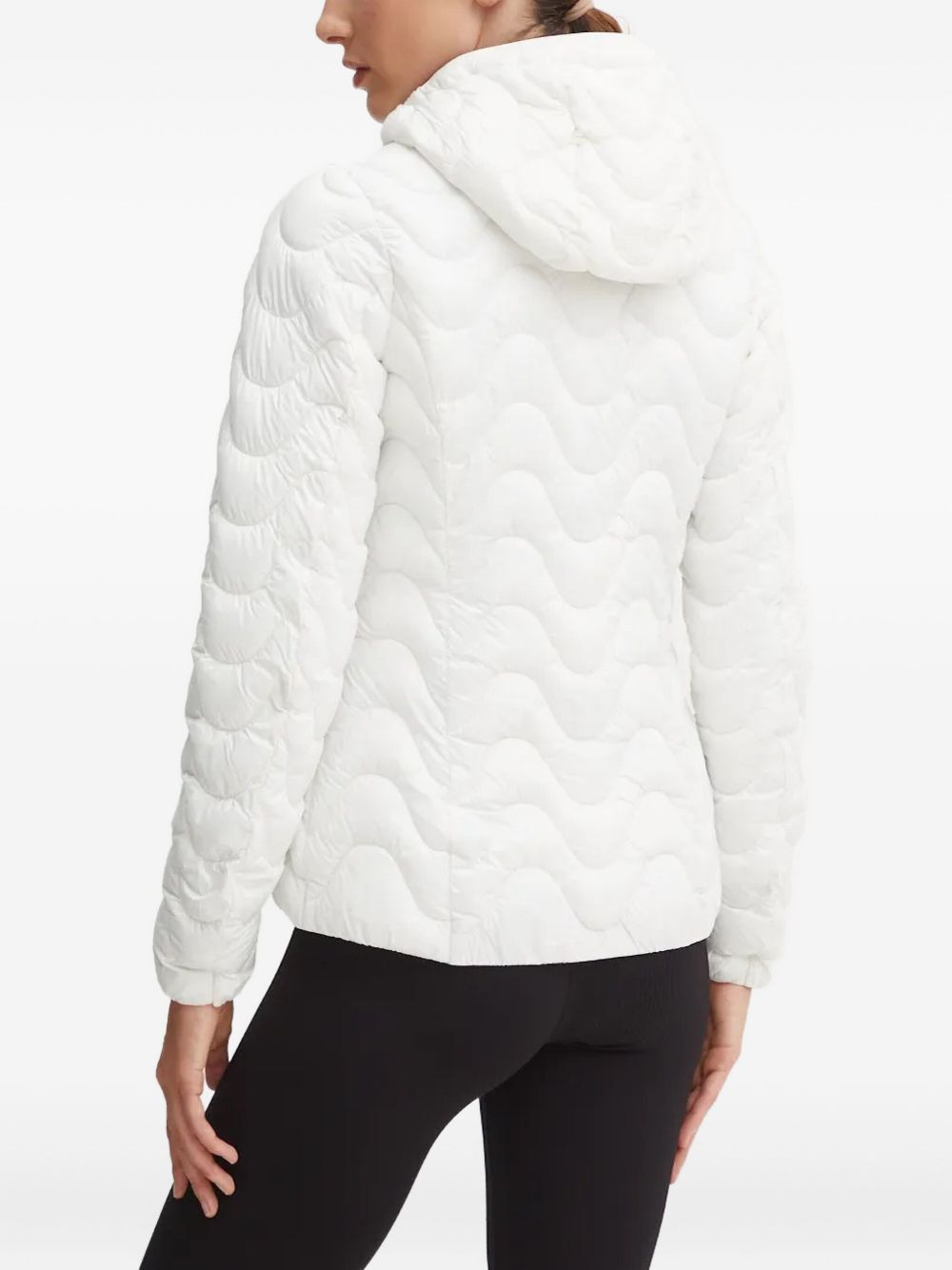 wave-pattern hooded jacket - 3