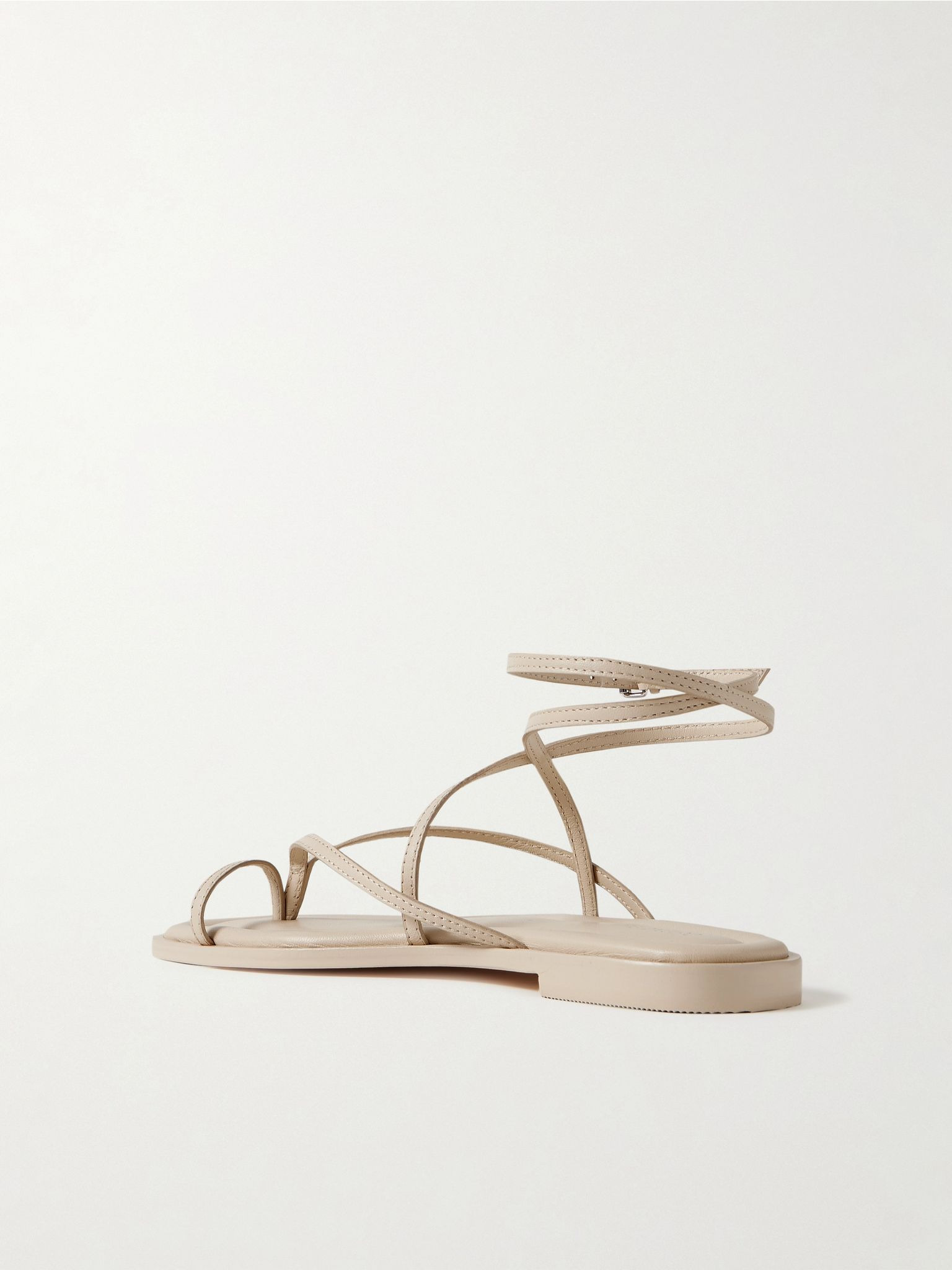 Davis leather sandals Cream - 3