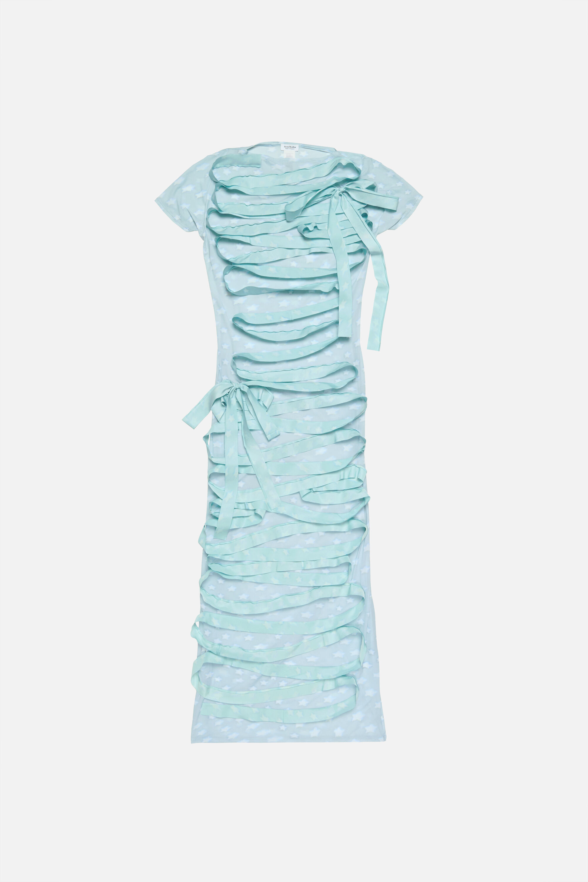 Ribbon dress - Aqua blue - 6