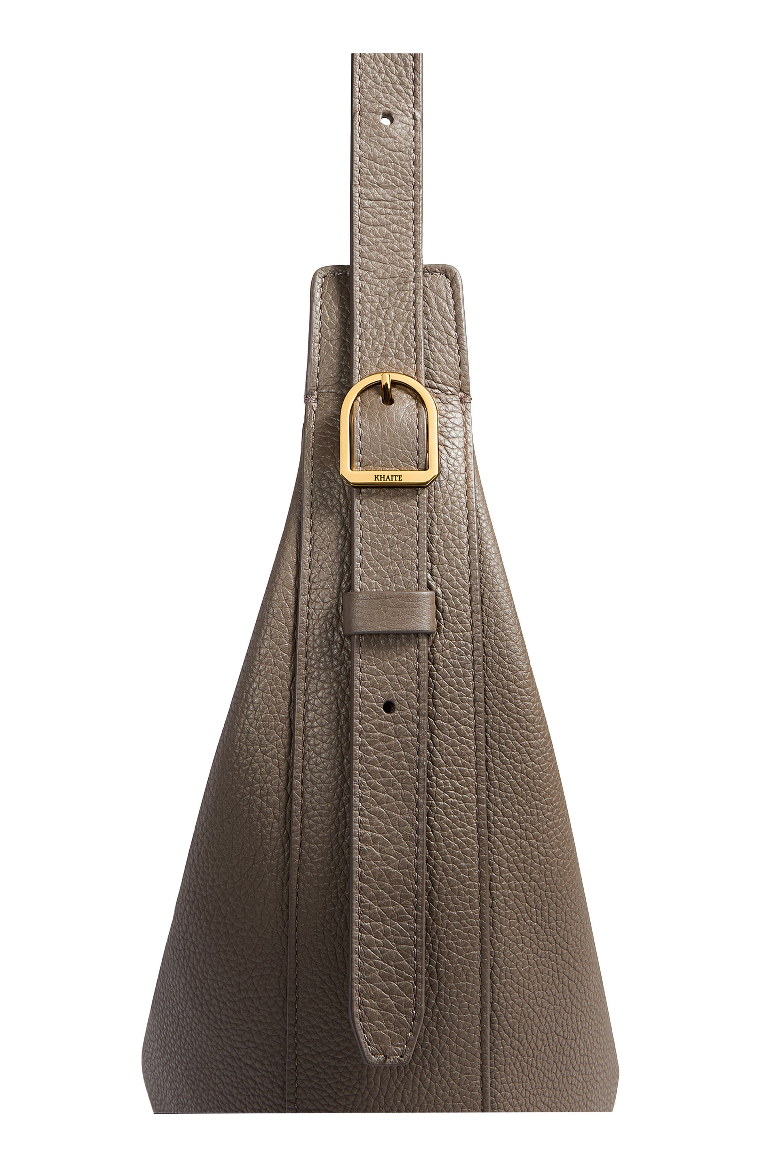 Khaite Small Augustina Suede Hobo Bag in Elephant at Nordstrom - 4