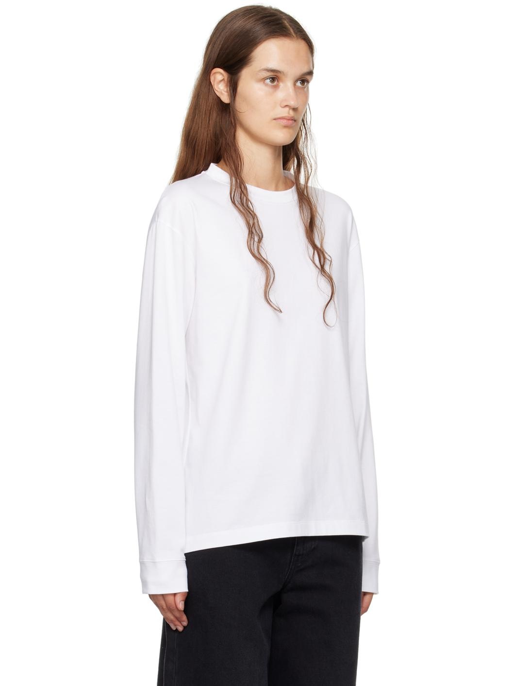 White Ciles R Long Sleeve T-Shirt - 2