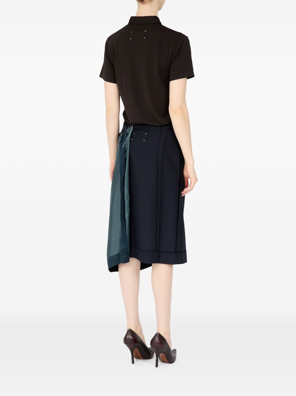 asymmetric midi skirt - 5