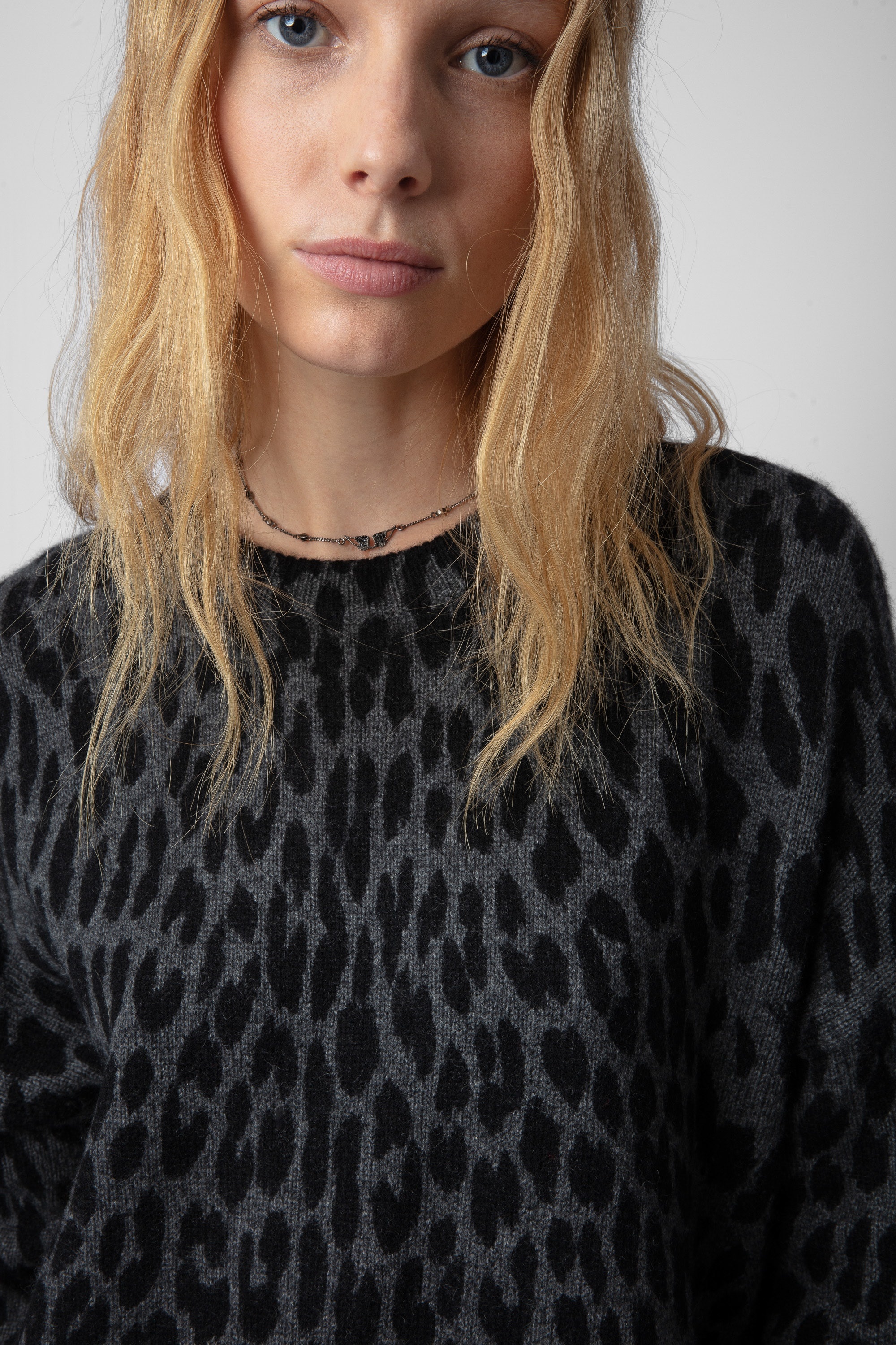 Malia Leopard Cashmere Dress - 5