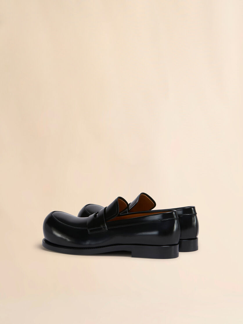 BLACK LEATHER NEW WAVE LOAFER - 3