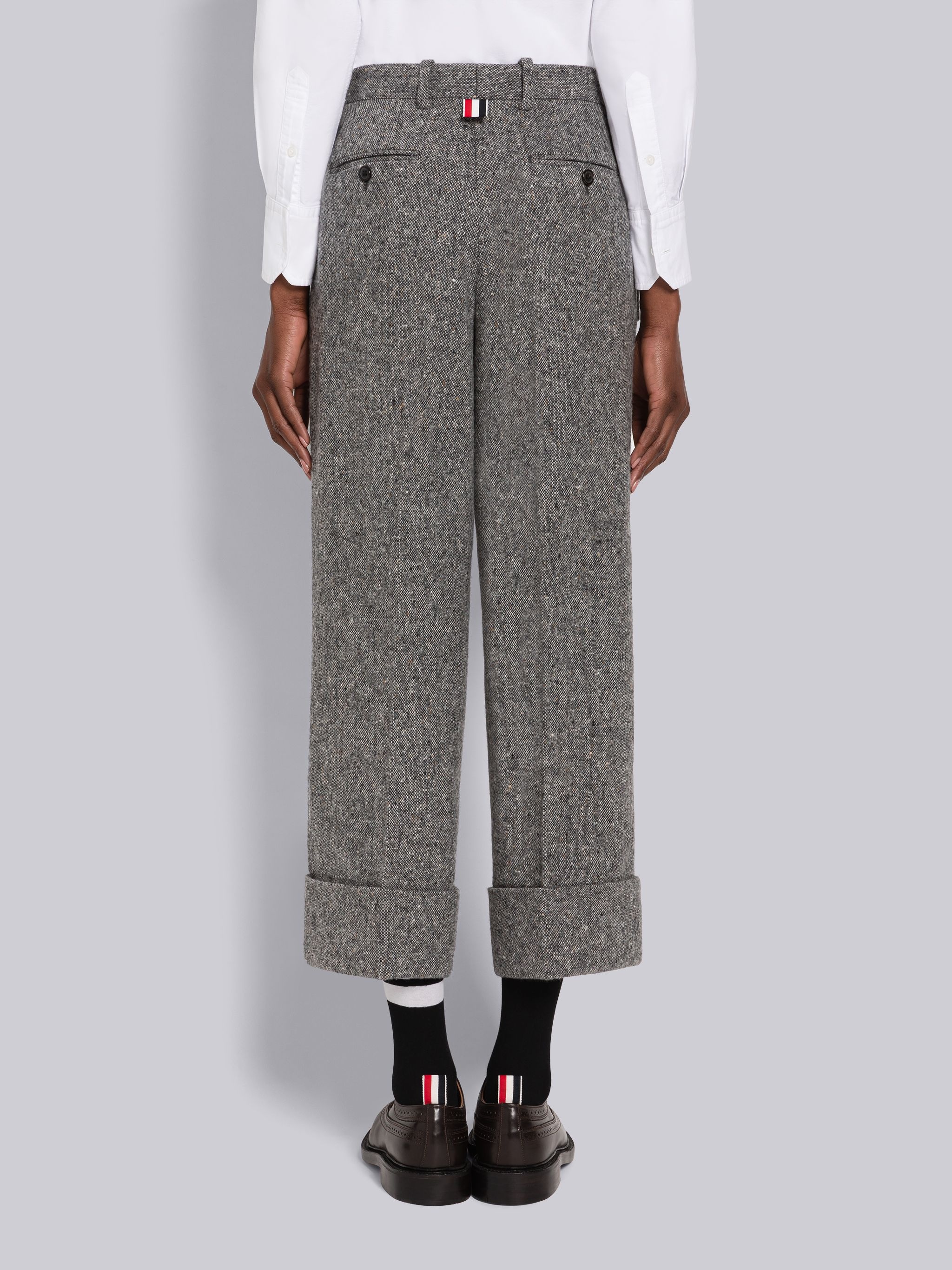 Solid Donegal Wool Sack Trouser - 3
