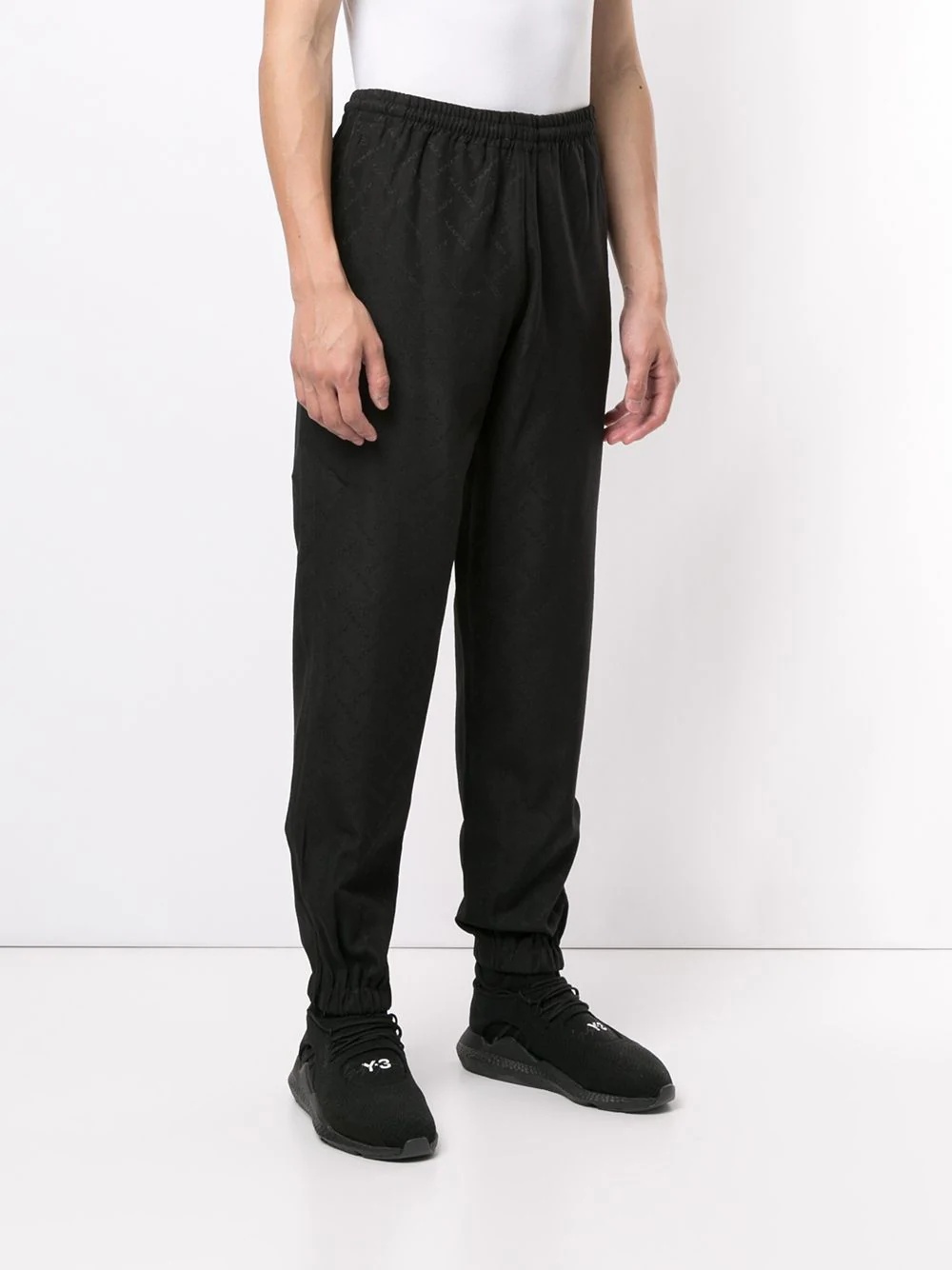 logo jacquard track pants - 3